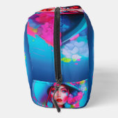 Neon Fantasy Floral Portret Toilettasje (Rechts)