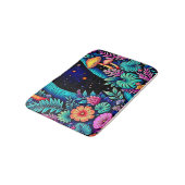 Neon Fantasy Forest Night Glow Design Badmat (Gekanteld)