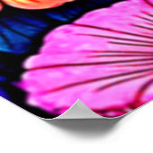 Neon Fantasy Forest Night Glow Design Poster (Hoek)