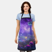 Neon Fantasy Mushroom Schort (Gedragen)