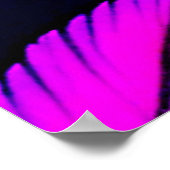 Neon Feather Pattern Vibrant Art Poster (Hoek)
