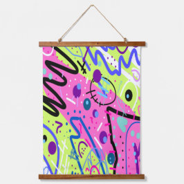 Neon Feelings Abstracte kunst Hangend Wandkleed