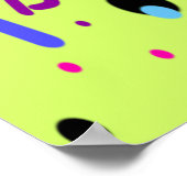 Neon Feelings Abstracte kunst Poster (Hoek)