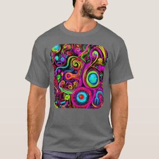 Neon Feestje Vintage Kleur Glow meisje T-shirt