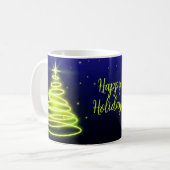 Neon Festive Trees Mug Koffiemok (Voorkant links)