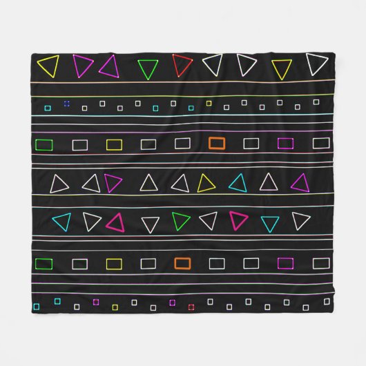 Neon Fiesta Fleece Blanket (Voorkant (Horizontaal))