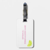 Neon Final Fiesta Bachelorette  Bagagelabel (Achterkant verticaal)