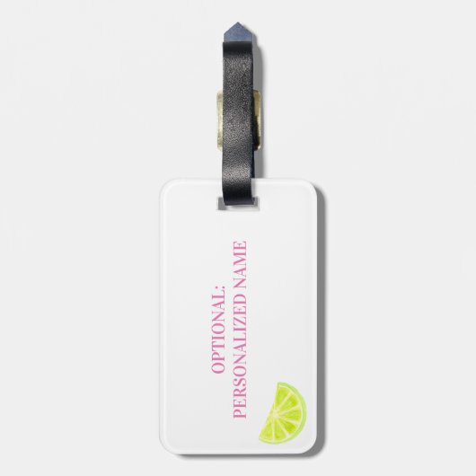 Neon Final Fiesta Bachelorette  Bagagelabel (Achterkant verticaal)