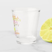 Neon Final Fiesta Bachelorette Party Favor Shot Glas (Rechts)