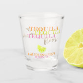 Neon Final Fiesta Bachelorette Party Favor Shot Glas (Voorkant)
