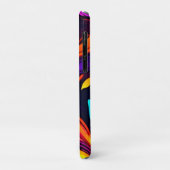 Neon Fire Design met vurige iconen Case-Mate iPhone Case (Achterkant/links)
