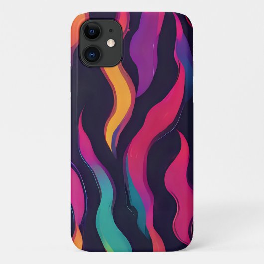 Neon Fire Flame Case-Mate iPhone Case (Achterkant)