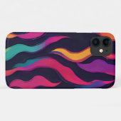 Neon Fire Flame Case-Mate iPhone Case (Achterkant (horizontaal))