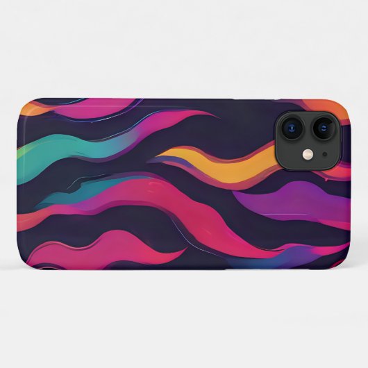 Neon Fire Flame Case-Mate iPhone Case (Achterkant (horizontaal))