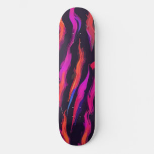 Neon Fire Flame Persoonlijk Skateboard
