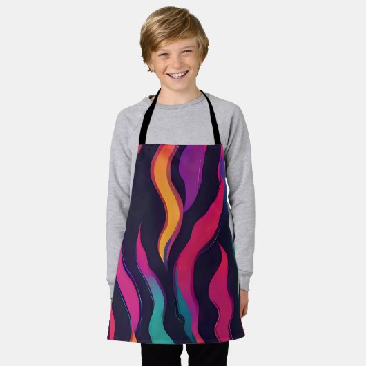Neon Fire Flame Schort (Gedragen)