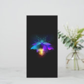 Neon Firefly op zwart Aankondiging (Staand voorkant)