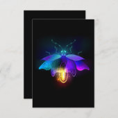 Neon Firefly op zwart Aankondiging (Voorkant / Achterkant)