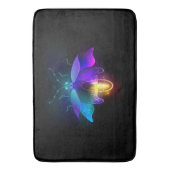 Neon Firefly op zwart Badmat (Voorkant Verticaal)