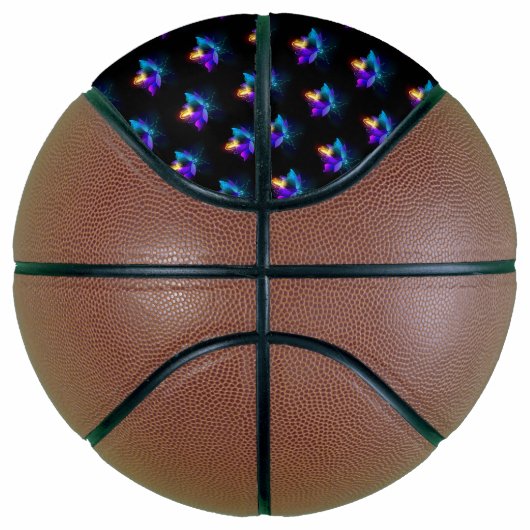 Neon Firefly op zwart Basketbal (Rechts)