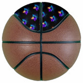 Neon Firefly op zwart Basketbal (Rechts)