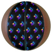 Neon Firefly op zwart Basketbal (Verticaal)