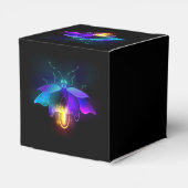 Neon Firefly op zwart Bedankdoosjes (Achterkant)