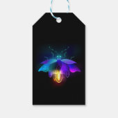 Neon Firefly op zwart Cadeaulabel (Achterkant)