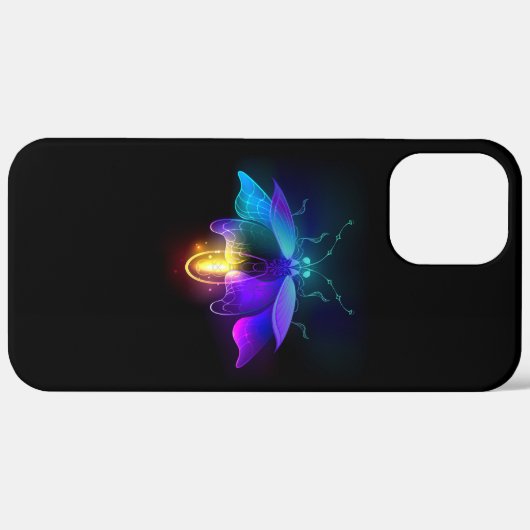 Neon Firefly op zwart Case-Mate iPhone Case (Achterkant (horizontaal))