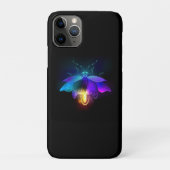 Neon Firefly op zwart Case-Mate iPhone Case (Achterkant)