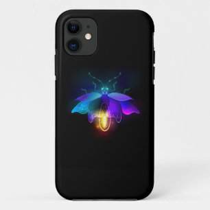 Neon Firefly op zwart Case-Mate iPhone Case
