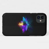Neon Firefly op zwart Case-Mate iPhone Case (Achterkant (horizontaal))