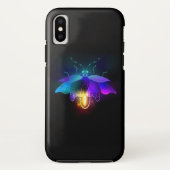 Neon Firefly op zwart Case-Mate iPhone Case (Achterkant)