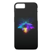 Neon Firefly op zwart Case-Mate iPhone Case (Achterkant)