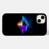 Neon Firefly op zwart Case-Mate iPhone Case (Achterkant (horizontaal))