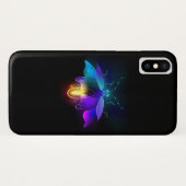 Neon Firefly op zwart Case-Mate iPhone Case (Achterkant (horizontaal))