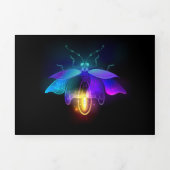 Neon Firefly op zwart Drieluik Programma (Cover)