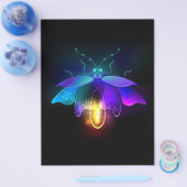 Neon Firefly op zwart Flyer (Enkel)