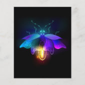 Neon Firefly op zwart Flyer (Voorkant)