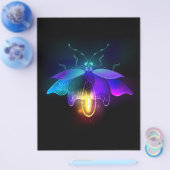 Neon Firefly op zwart Flyer (Enkel)