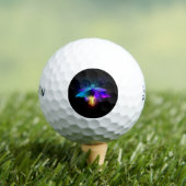 Neon Firefly op zwart Golfballen (Insitu Shirt)