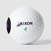 Neon Firefly op zwart Golfballen (Logo)