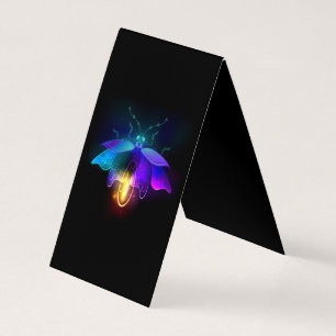 Neon Firefly op zwart Kaart