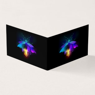 Neon Firefly op zwart Kaart