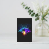 Neon Firefly op zwart Klantenkaartje (Staand voorkant)