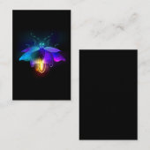 Neon Firefly op zwart Klantenkaartje (Voorkant / Achterkant)