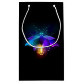 Neon Firefly op zwart Klein Cadeauzakje (Achterkant)