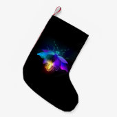 Neon Firefly op zwart Kleine Kerstsok (Voorkant (Hangend))