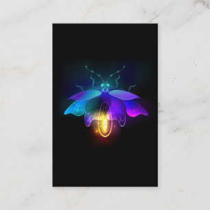 Neon Firefly op zwart Kortingskaartje
