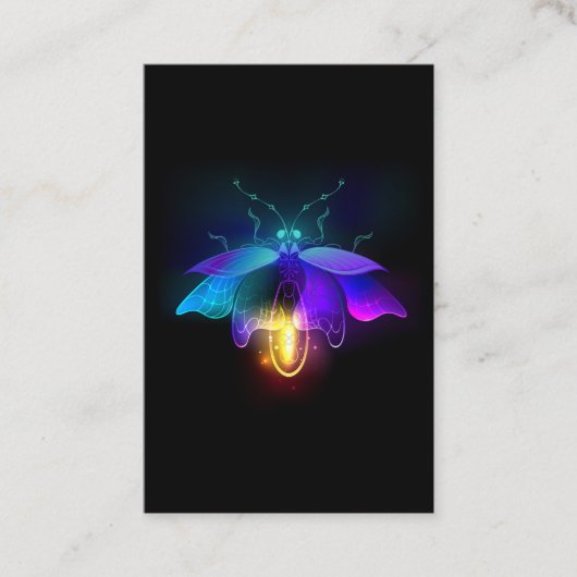 Neon Firefly op zwart Kortingskaartje (Voorkant)